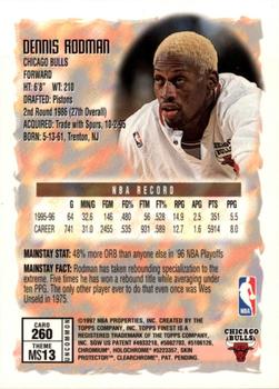 1996-97 Finest #260 Dennis Rodman Back