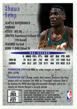 1996-97 Finest #263 Shawn Kemp Back
