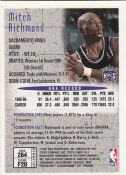 1996-97 Finest #264 Mitch Richmond Back