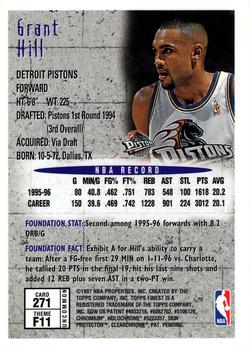 1996-97 Finest #271 Grant Hill Back