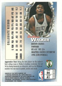 1996-97 Finest #84 Antoine Walker Back