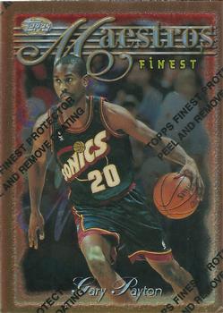 1996-97 Finest - Refractors #25 Gary Payton Front