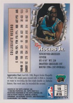 1996-97 Finest - Refractors #19 Roy Rogers Back
