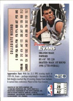 1996-97 Finest - Refractors #28 Brian Evans Back