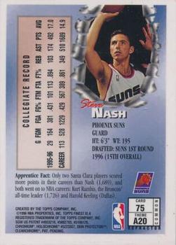 1996-97 Finest - Refractors #75 Steve Nash Back