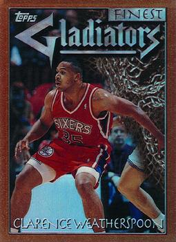 1996-97 Finest - Refractors #89 Clarence Weatherspoon Front