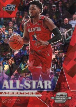 2019-20 Panini Contenders Optic - All-Star Aspirations Red Cracked Ice #24 Donovan Mitchell Front
