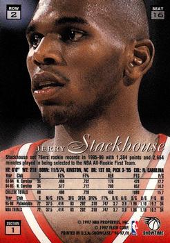 1996-97 Flair Showcase #16 Jerry Stackhouse Back