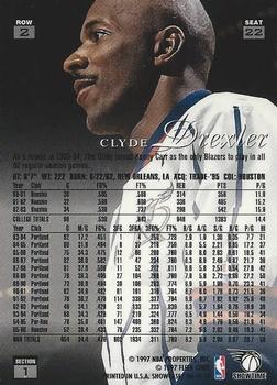1996-97 Flair Showcase #22 Clyde Drexler Back