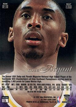 1996-97 Flair Showcase #31 Kobe Bryant Back