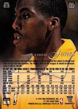1996-97 Flair Showcase #59 Eddie Jones Back