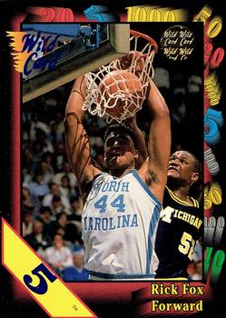 1991-92 Wild Card - Red Hot Rookies 5 Stripe #9 Rick Fox Front