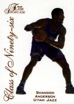 1996-97 Flair Showcase - Class of '96 #3 Shandon Anderson Front