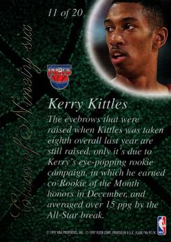 1996-97 Flair Showcase - Class of '96 #11 Kerry Kittles Back