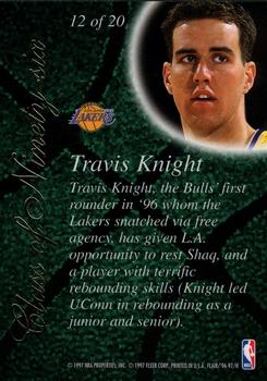 1996-97 Flair Showcase - Class of '96 #12 Travis Knight Back