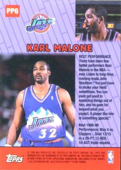1999-00 Bowman's Best - Pre-Production #PP6 Karl Malone Back