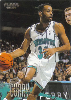 1996-97 Fleer #10 Dell Curry Front