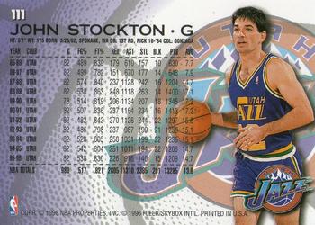 1996-97 Fleer #111 John Stockton Back