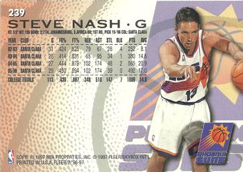 1996-97 Fleer #239 Steve Nash Back