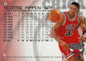 1996-97 Fleer #15 Scottie Pippen Back