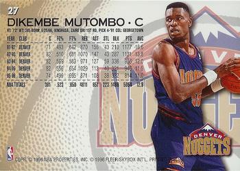 1996-97 Fleer #27 Dikembe Mutombo Back