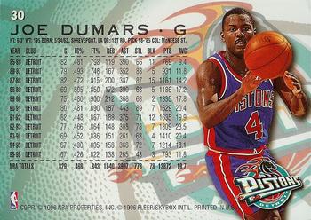 1996-97 Fleer #30 Joe Dumars Back