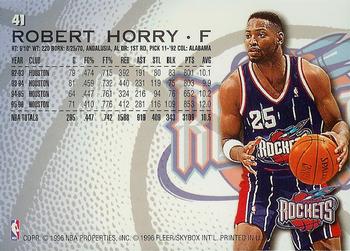 1996-97 Fleer #41 Robert Horry Back