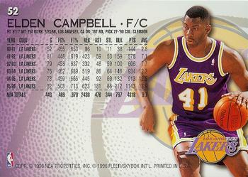 1996-97 Fleer #52 Elden Campbell Back