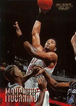 1996-97 Fleer #58 Alonzo Mourning Front