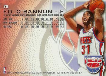 1996-97 Fleer #70 Ed O'Bannon Back