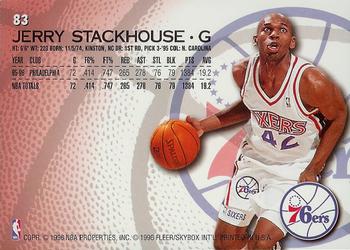 1996-97 Fleer #83 Jerry Stackhouse Back