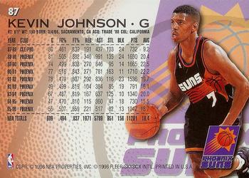 1996-97 Fleer #87 Kevin Johnson Back