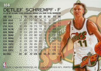 1996-97 Fleer #104 Detlef Schrempf Back