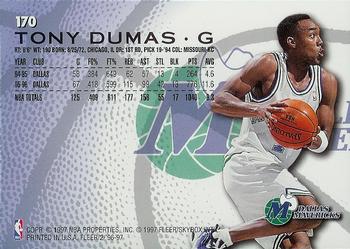 1996-97 Fleer #170 Tony Dumas Back