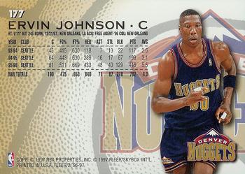 1996-97 Fleer #177 Ervin Johnson Back