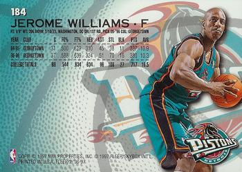 1996-97 Fleer #184 Jerome Williams Back