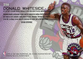 1996-97 Fleer #256 Donald Whiteside Back