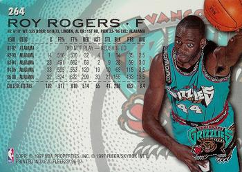 1996-97 Fleer #264 Roy Rogers Back