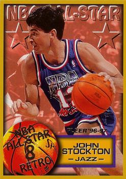 1996-97 Fleer #285 John Stockton Front