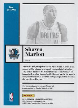 2019-20 Panini Encased - Legendary Swatches #LS-SMR Shawn Marion Back