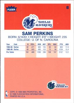 1996-97 Fleer - Decade of Excellence #8 Sam Perkins Back