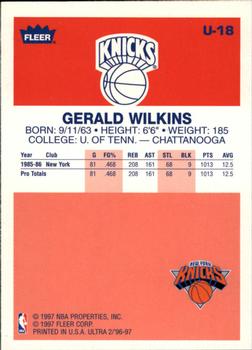 1996-97 Fleer - Decade of Excellence #18 Gerald Wilkins Back