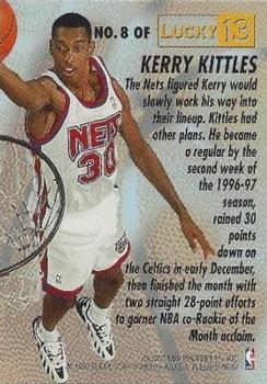 1996-97 Fleer - Lucky 13 #8 Kerry Kittles Back