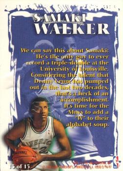 1996-97 Fleer - Rookie Sensations #13 Samaki Walker Back