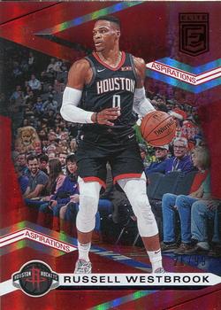 2019-20 Donruss Elite - Red #34 Russell Westbrook Front