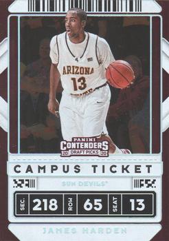2020 Panini Contenders Draft Picks - Campus Ticket #2 James Harden Front