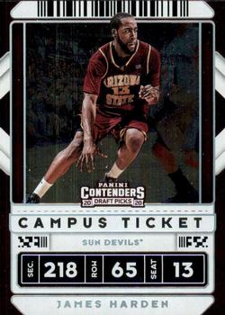 2020 Panini Contenders Draft Picks - Campus Ticket #2 James Harden Front