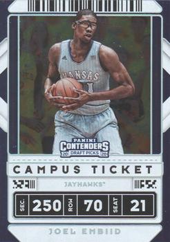 2020 Panini Contenders Draft Picks - Campus Ticket #15 Joel Embiid Front