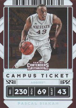2020 Panini Contenders Draft Picks - Campus Ticket #17 Pascal Siakam Front