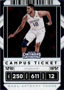 2020 Panini Contenders Draft Picks - Campus Ticket #36 Karl-Anthony Towns Front